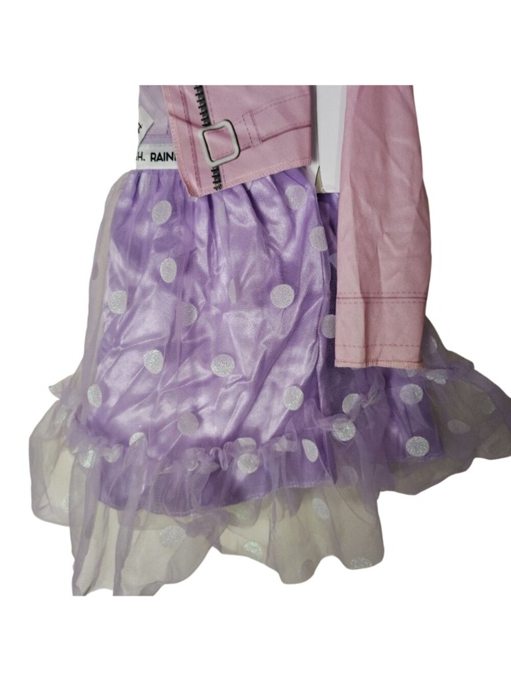 Disguise Girls S (6/6X) Rainbow High Violet Costume Dress Set - Picture 3 of 9